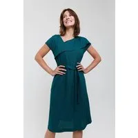 AYANI AYANI Daniela | Elegantes Midi Sommerkleid mit Rüschen-Ausschnitt aus ECOVERO & Leinen – Produktbild 1 von 1