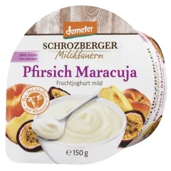 Schrozberger Milchbauern Schrozberger Milchbauern Joghurt mit Pfirsich & Maracuja – Produktbild 1 von 1