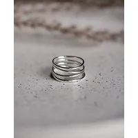 lille mus lille mus Ring 'Loop Basic' 925 Silber / vergoldet, Silber, – Produktbild 1 von 1