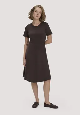 hessnatur hessnatur Jersey Kleid Kniebedeckend Slim aus reiner Bio-Baumwolle – Produktbild 1 von 1