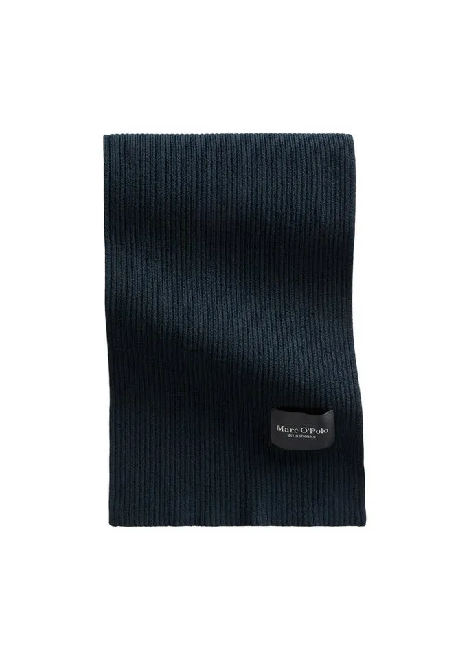Marc O'Polo Marc O'Polo Strickschal aus reiner Bio-Baumwolle, Blau, – Produktbild 1 von 3