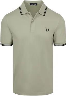 Fred Perry Fred Perry Polo Twin Tipped M3600 Grün S23 - Größe L – Produktbild 1 von 1