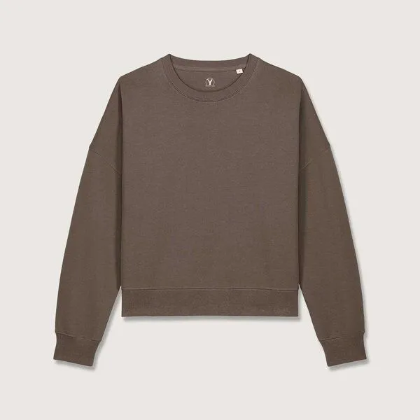YTWOO YTWOO Modernes Damen-Sweatshirt – weich, nachhaltig & zeitlos, Mocha, – Produktbild 1 von 2