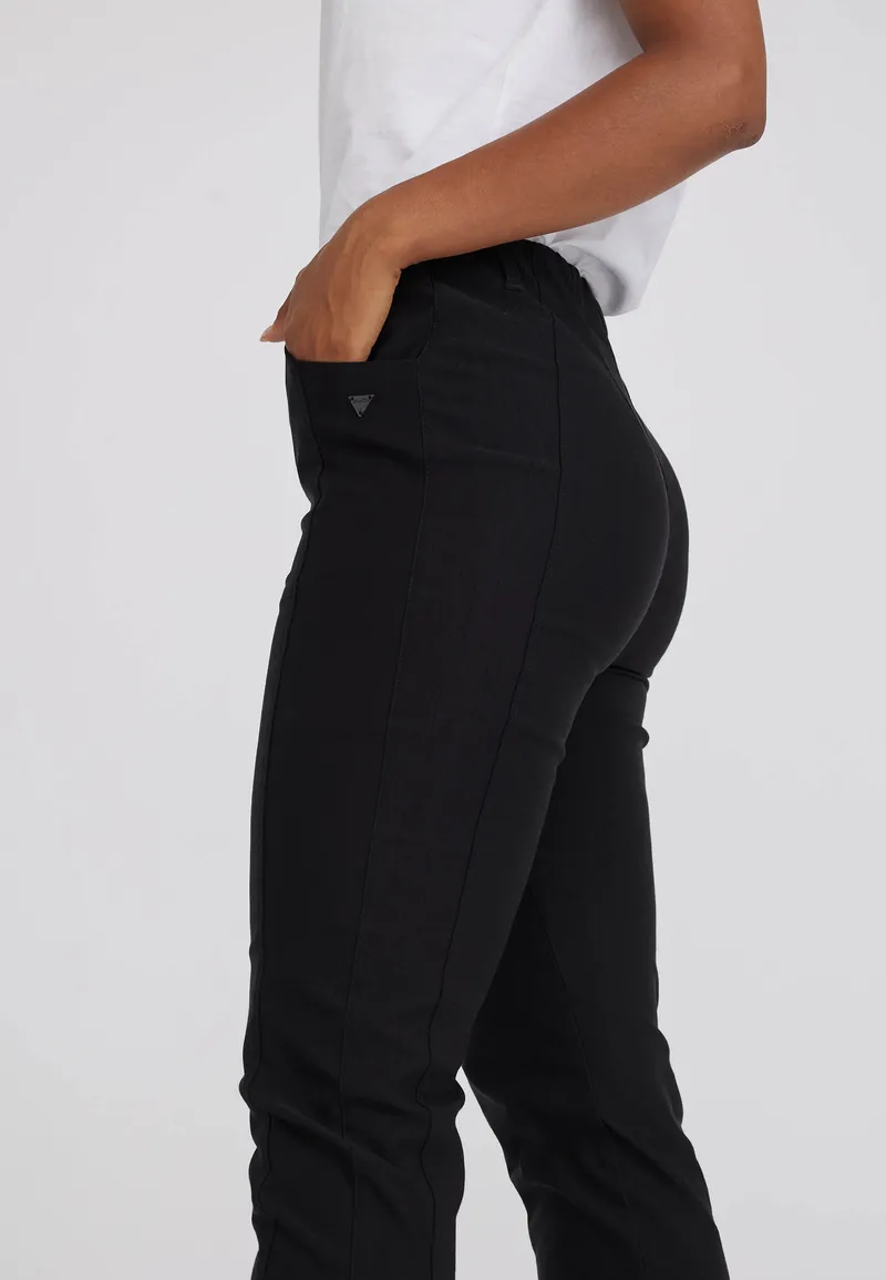LAURIE LAURIE Damen vegan Hose Rose Regular Crop Schwarz, Schwarz, – Produktbild 2 von 2