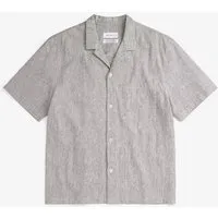 Rotholz Rotholz Bowling Shirt - Unisex aus Bio-Baumwolle, Micro stripe (grau), – Produktbild 1 von 1