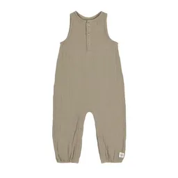 Lässig Lässig Baby Jumpsuit Latzose - Bio Baumwolle, Taupe GOTS – Produktbild 1 von 1