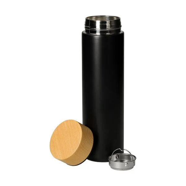 elasto elasto Vakuumflasche "Astana" - 450 ml Edelstahlflasche mit Siebeinsatz – Produktbild 3 von 5