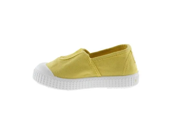 Victoria Victoria vegane Kinder-Schlüpfsneaker – Camping de Lona, Maiz (gelb), – Produktbild 2 von 4