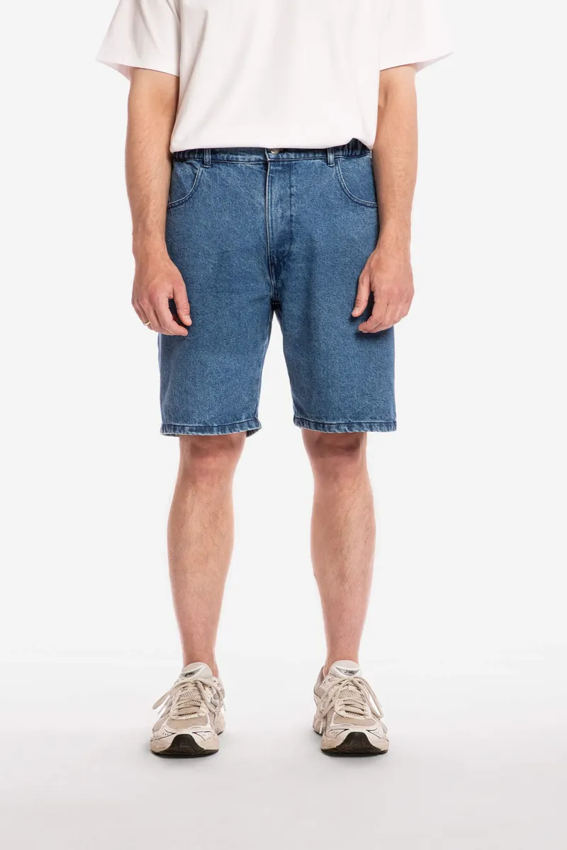 MATONA MATONA Herren vegan Shorts Loose Denim Mid Blue, Blau, – Produktbild 2 von 2