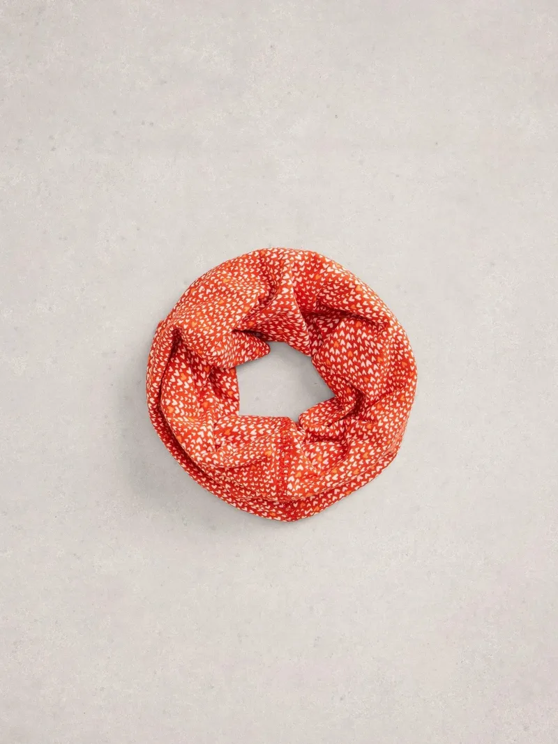 White Stuff Vielseitiger Loop-Schal aus Jersey - Einheitsgröße, Rot print, – Produktbild 2 von 4