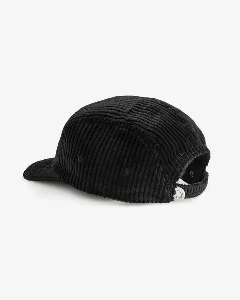 Rotholz Rotholz Cord 5-Panel Cap aus Bio-Baumwolle, Schwarz (true black), – Produktbild 2 von 4