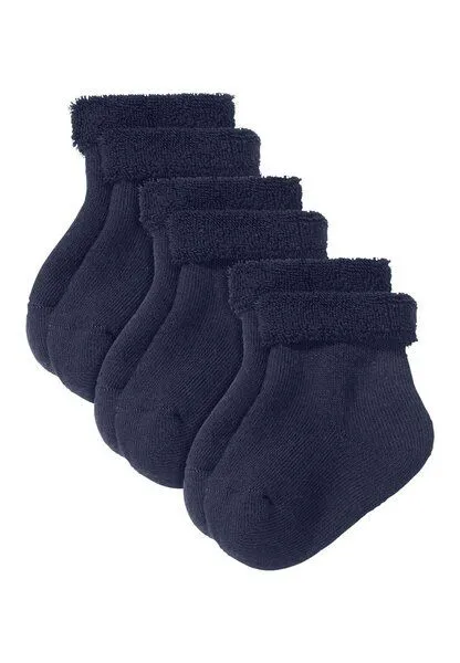 hessnatur hessnatur Plüsch Socke im 3er-Pack, Dunkel-blau, – Produktbild 3 von 3