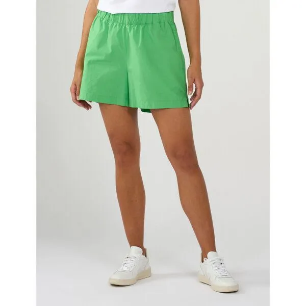 KnowledgeCotton Apparel KnowledgeCotton Apparel Shorts POPLIN WAIST aus Bio-Baumwolle, Grün (vibrant green), – Produktbild 1 von 4