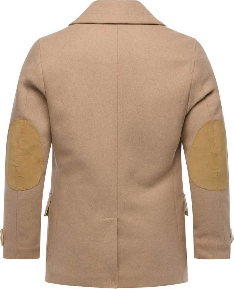 ragwear ragwear Kurzmantel Parr YOUMODO klassischer Herren Wintermantel mit Reverskragen, Braun, – Produktbild 4 von 4