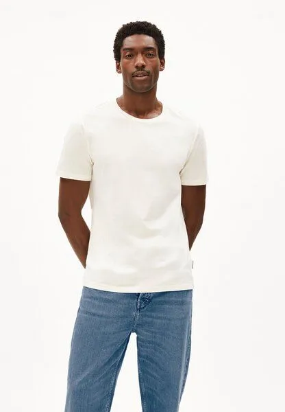 ARMEDANGELS ARMEDANGELS JAAMES Herren Regular T-Shirt aus Bio-Baumwolle, Oatmilk, – Produktbild 1 von 4