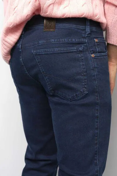 M 5 BY MEYER M 5 BY MEYER BAUMWOLL-TENCEL Jeans, Blau (dark blue), – Produktbild 5 von 5