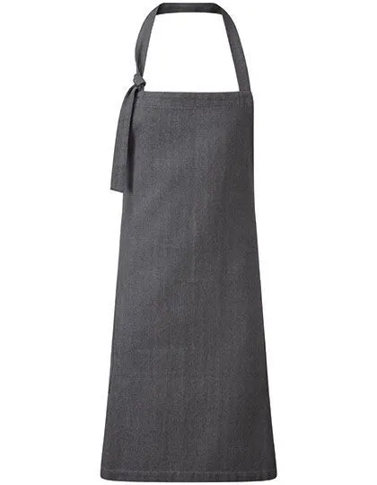 Premier Workwear Premier Workwear Latzschürze (recycelte Baumwolle u. recyceltes Polyester) mit Taschen, Grey denim (ca. pantone cool g, – Produktbild 1 von 2