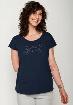 GreenBomb GREENBOMB Nature Contours Cool - Lässiges T-Shirt aus Bio-Baumwolle / hochwertiger Print / GOTS / Fair & Vegan – Produktbild 1 von 1