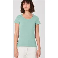 HempAge HempAge Damen T-Shirt mit Rollsaum Hanf/Bio-Baumwolle, Sage, – Produktbild 1 von 1