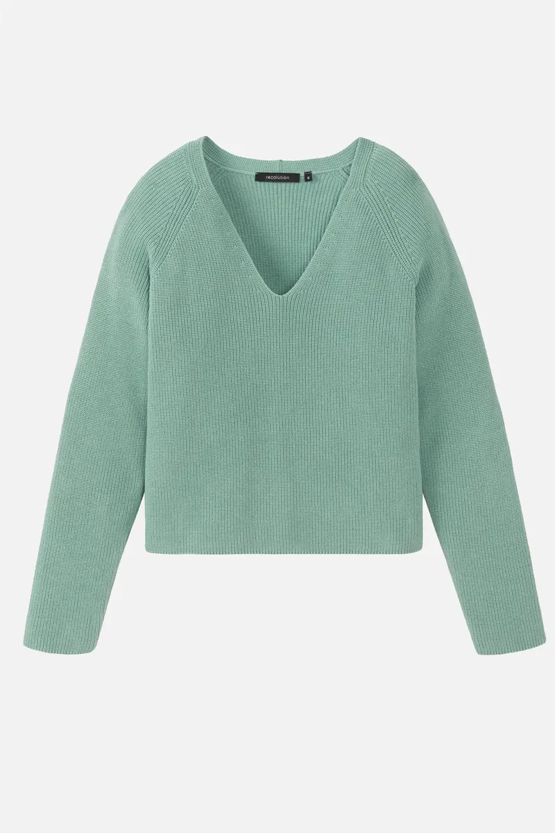 recolution Recolution Damen vegan Pullover Rucola Salbei Grün, Hellgrün, – Produktbild 1 von 1