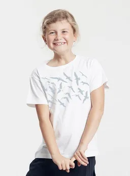 Peaces.bio - handbedruckte Biomode Peaces.bio - handbedruckte Biomode Bio-Kinder T-Shirt Möwen – Produktbild 1 von 1