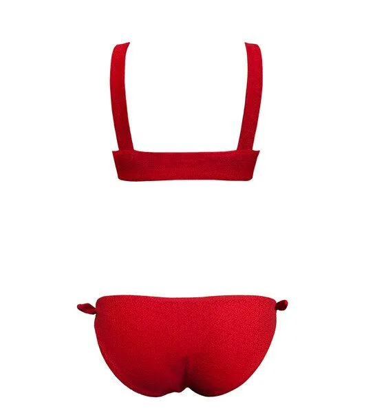 Anekdot Anekdot Bikini Set Geranium Line Top + Line Slip, Red, – Produktbild 2 von 4
