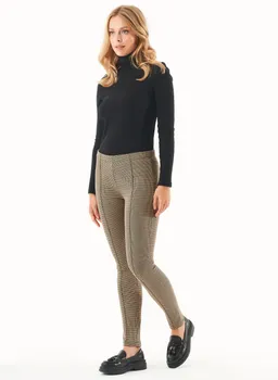 ORGANICATION ORGANICATION Damen vegan Hose Bio-Baumwollmischung Schwarz Kamel – Produktbild 1 von 1