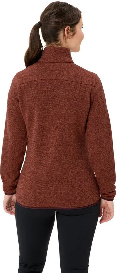 Vaude Vaude Strickfleecejacke Wo Rienza Jacket IV BUCKEYE, Rot, – Produktbild 4 von 5
