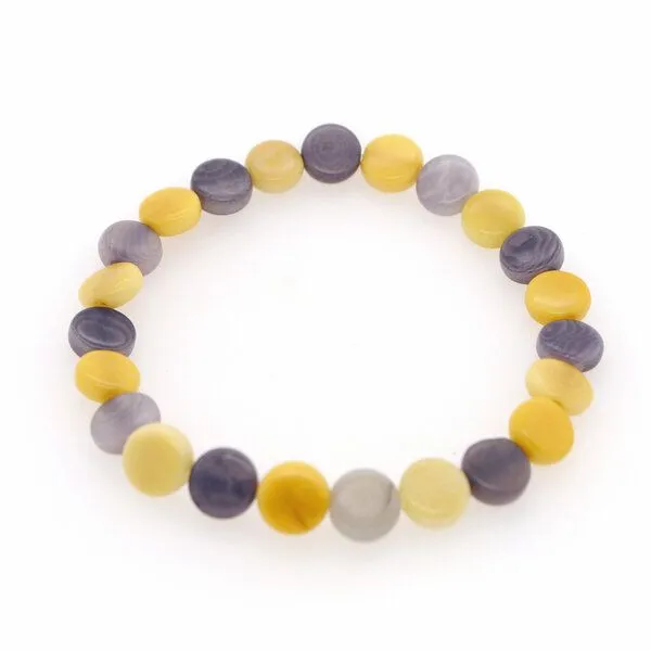 Mekhada Mekhada Tagua Armband DULCES, Gelb, – Produktbild 1 von 2