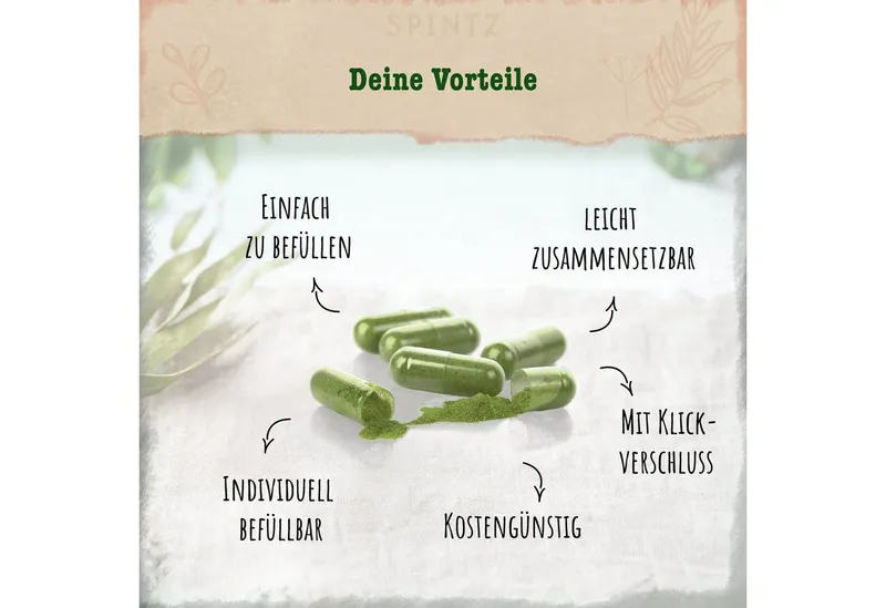 SPINTZ Vegane HPMC Leerkapseln #00 100 Stk. Nach Anwendung, 1 er 100 St., 12.5 g – Produktbild 3 von 5