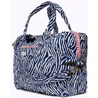 KIKOONI KIKOONI handgefertigte große Reisetasche " TRAVELER BAG ", Blue zebra, – Produktbild 1 von 1
