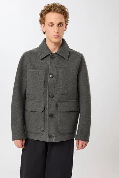 LangerChen LangerChen Field Jacket aus Techno Felt, Platinum (grün), – Produktbild 1 von 4