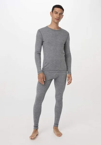 hessnatur hessnatur Funktions-Langarmshirt mit Bio-Merinowolle und Seide, Anthrazit, – Produktbild 4 von 4