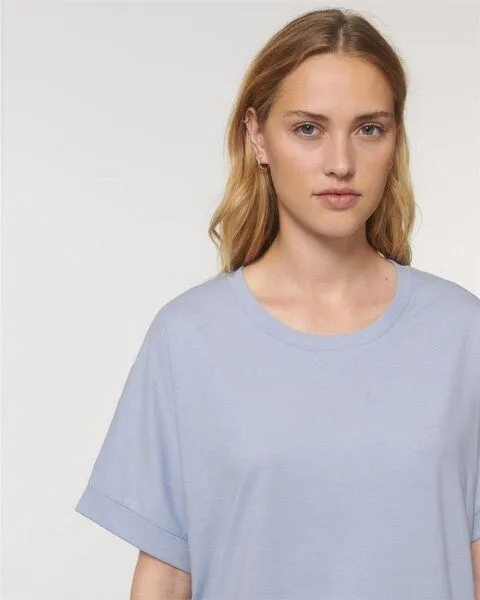 UNIPOLAR UNIPOLAR Oversized T-Shirt Modell: Comiso, Serene blue, – Produktbild 5 von 5