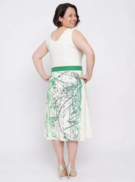 Peaces.bio - handbedruckte Biomode Peaces.bio - handbedruckte Biomode Wasserfallkleid Wasserzauber – Produktbild 2 von 3