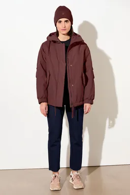 LangerChen LangerChen Damen vegan Parka Padded Short Burgundy – Produktbild 1 von 1