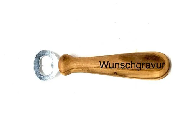 Olivenholz erleben Olivenholz erleben Flaschenöffner Big Boy mit Griff aus Olivenholz – Produktbild 1 von 5