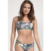 boochen boochen Bikini Top Caparica - wendbares Surf Bikini-Oberteil - Prints, Green flower print (grün), – Produktbild 1 von 1