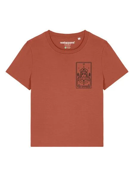 watapparel watapparel T-Shirt Frauen Tarot The Empress, Heritage brown, – Produktbild 2 von 3