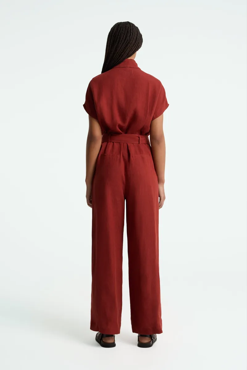 Kings Of Indigo Kings of Indigo Damen vegan Jumpsuit Margaret Gebranntes Henna, Dunkelorange, – Produktbild 2 von 2