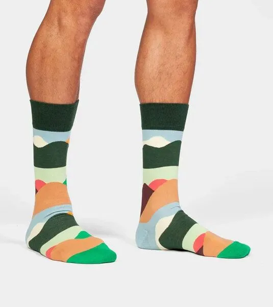DillySocks DillySocks Socken Mountain Peaks aus Biobaumwoll-Mix, Mehrfarbig, – Produktbild 3 von 4