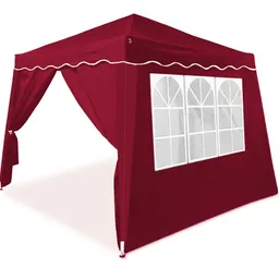 Casaria® Faltpavillon Capri Weinrot 3x3m inkl 4 Seitenwänden UV-Schutz 50+ – Produktbild 1 von 1