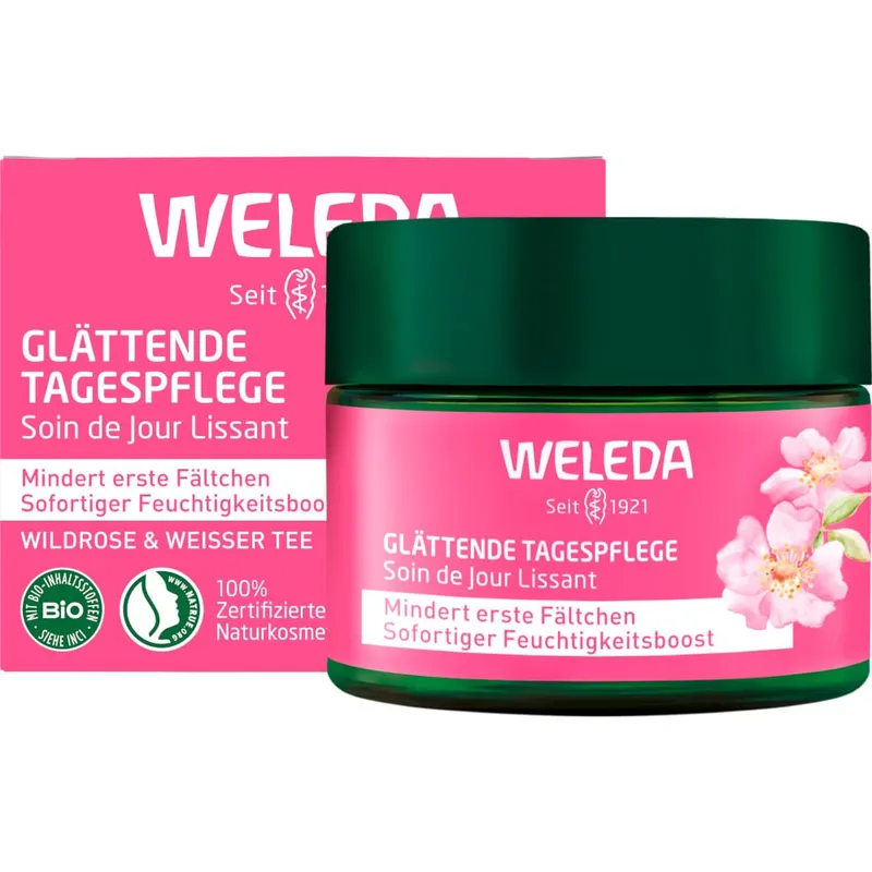 Weleda Weleda Glättende Tagespflege Wildrose & Weißer Tee – Produktbild 2 von 3