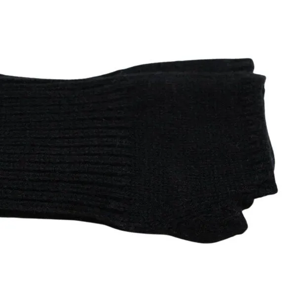 Rifò - Circular Fashion Made in Italy Rifò - Circular Fashion Made in Italy Recycelte Kaschmir-Pulswärmer – Tamara, Schwarz ardesia, – Produktbild 2 von 2