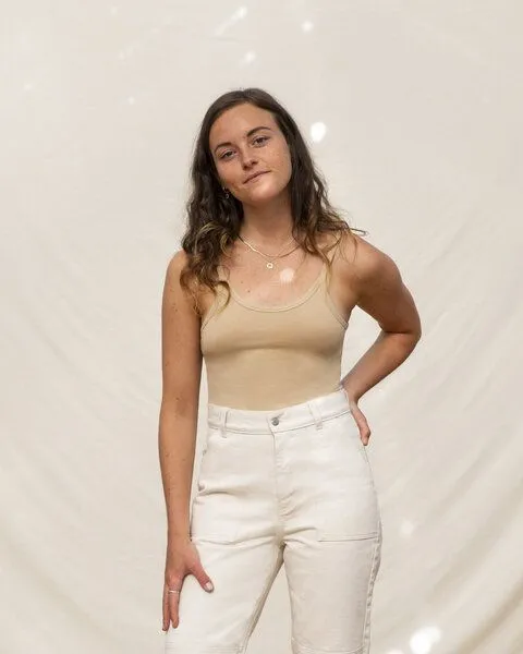 MATONA Matona Crop Top für Frauen aus Bio-Baumwolle / Basic Crop Top, Natur, – Produktbild 1 von 2
