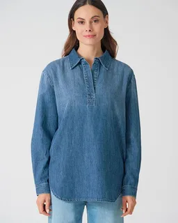 HempAge HempAge Jeans Bluse Hanf/Biobaumwolle Casual Fit – Produktbild 1 von 1