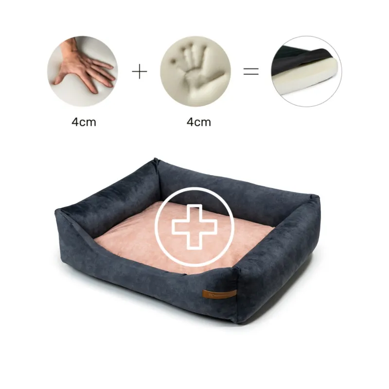 Rexproduct Rexproduct Otto Orthopädisches Hundebett Graphit S-XL S, Pink, – Produktbild 1 von 2