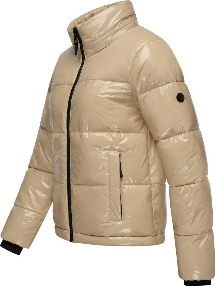 ragwear ragwear Steppjacke Roobie super stylische, gänzende Damen Winterjacke, Braun, – Produktbild 5 von 5