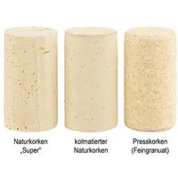 Kork Deko Kork-Deko 100 sterile Weinkorken | kolmatierte Naturkorken 45x24 mm | Flaschenkorken – Produktbild 1 von 1