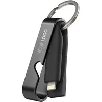 VONMÄHLEN VONMÄHLEN All-in-One Ladekabel, Schlüsselanh., Fl.öffner "HIGH SIX" inkl. Gravur, schwarz – Produktbild 1 von 1